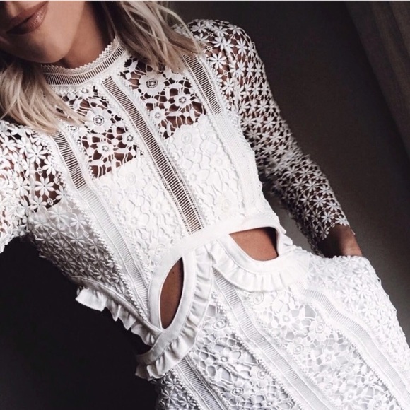 Chaconia Dolls Dresses & Skirts - Chaconia Dolls Payne cutout maxi white dress